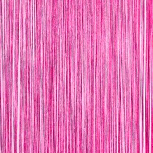 Frusqo draadjesgordijn fuchsia roze 100x250cm