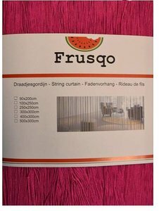 Frusqo draadjesgordijn fuchsia roze 100x250cm